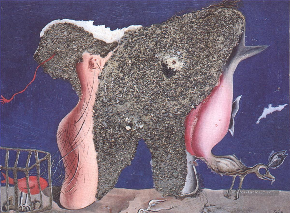 共生女性動物サルバドール・ダリ油絵